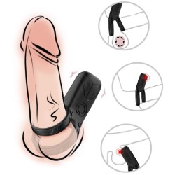 VIBRATEUR DOUBLE ANNEAU NOIR