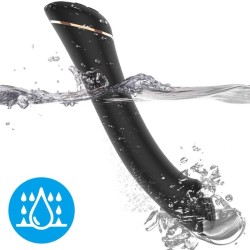VIBRATEUR FALT HEAD SILICONE NOIR