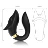 VIBRATEUR FOX POUR COUPLES TÉLÉCOMMANDE NOIR