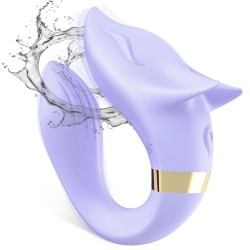 VIBRATEUR FOX POUR COUPLES TÉLÉCOMMANDE VIOLET