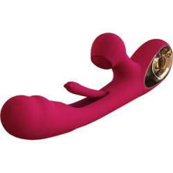 VIBRATEUR IMPACT SWING & DOUBLE STIMULATEUR MODÈLE 2 BORDEAUX
