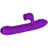 VIBRATEUR LAPIN ENTIÈREMENT G SPOT AVEC LANGUE STIMULANTE EFFET CHALEUR VIOLET