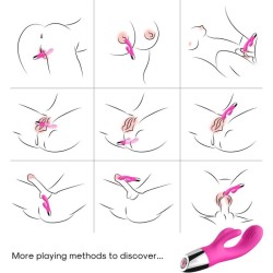 VIBRATEUR LAPIN FUCHSIA