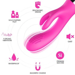 VIBRATEUR LAPIN FUCHSIA