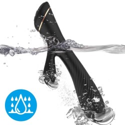 VIBRATEUR LAPIN SILICONE NOIR