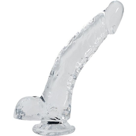 PÉNIS RÉALISTE DÉTALON TRANSPARENT 22 CM