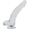 PÉNIS RÉALISTE DÉTALON TRANSPARENT 22 CM