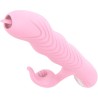 VIBRATEUR MARCIA & POUSSÉE DOUBLE LANGUE EFFET CHALEUR ROSE