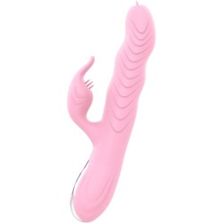 VIBRATEUR MARCIA & POUSSÉE DOUBLE LANGUE EFFET CHALEUR ROSE