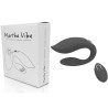 VIBRATEUR MARTHA POUR COUPLES TÉLÉCOMMANDE NOIR