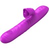 VIBRATEUR MULTIFONCTION ANGELIA AVEC LANGUE STIMULANTE EFFET CHALEUR VIOLET