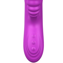 VIBRATEUR MULTIFONCTION ANGELIA AVEC LANGUE STIMULANTE EFFET CHALEUR VIOLET