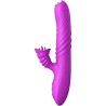 VIBRATEUR MULTIFONCTION ANGELIA DOUBLE LANGUE EFFET CHALEUR VIOLET