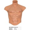 T-Shirt torse masculin en silicone alter ego avec abdo