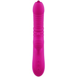 VIBRATEUR MULTIFONCTION DOUBLE LANGUE FANNY EFFET CHALEUR FUCHSIA
