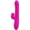 VIBRATEUR MULTIFONCTION DOUBLE LANGUE FANNY EFFET CHALEUR FUCHSIA