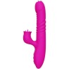 VIBRATEUR MULTIFONCTION DOUBLE LANGUE FANNY EFFET CHALEUR FUCHSIA