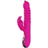 VIBRATEUR MULTIFONCTION RABBIT DOUBLE LANGUE EFFET CHALEUR FUCHSIA