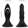 VIBRATEUR & PLUG ANAL SILICONE NOIR