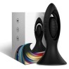VIBRATEUR & PLUG ANAL SILICONE NOIR