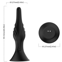 VIBRATEUR & PLUG ANAL TÉLÉCOMMANDE NOIR