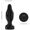 VIBRATEUR & PLUG ANAL TÉLÉCOMMANDE NOIR