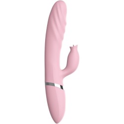 VIBRATEUR & POUSSÉE AVEC LANGUE EFFET CHALEUR ROSE