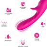 VIBRATEUR ROMANCE AVEC STIMULATEUR FUCHSIA
