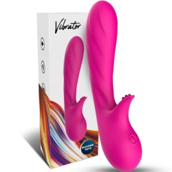 VIBRATEUR ROMANCE AVEC STIMULATEUR FUCHSIA