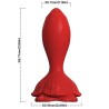 VIBRATEUR ROSE & PLUG ANAL PETITE TÉLÉCOMMANDE ROUGE