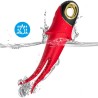 VIBRATEUR SHADOW DOUBLE TÊTE TEASING ROUGE