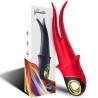 VIBRATEUR SHADOW DOUBLE TÊTE TEASING ROUGE