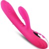 VIBRATEUR & STIMULATEUR FLEXIBLE EFFET CHALEUR FUCHSIA