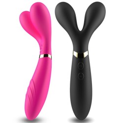 Y-WAND MASSAGE & VIBRATEUR DOUBLE TÊTE FUCHSIA
