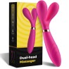 Y-WAND MASSAGE & VIBRATEUR DOUBLE TÊTE FUCHSIA