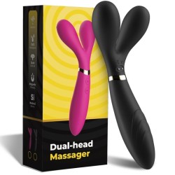 Y-WAND MASSAGE & VIBRATEUR DOUBLE TÊTE NOIR
