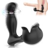 VIBRATEUR SURROUND ANAL & STIMULATEUR TESTICULOS TÉLÉCOMMANDE NOIR