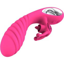 VIBRATEUR VICKY RABBIT AVEC LANGUE ANNEAU DE TIRAGE FUCHSIA