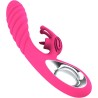 VIBRATEUR VICKY RABBIT AVEC LANGUE ANNEAU DE TIRAGE FUCHSIA