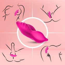 WHISPER WEARABLE PANTIES VIBRATEUR TÉLÉCOMMANDE FUCHSIA