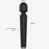 X POWER GRAND MASSAGE & VIBRATEUR 7 VIBRATIONS NOIR