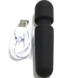 YOUR MAGIC MASSEUR & VIBRATEUR RECHARGEABLE 10 VIBRATIONS BAGUETTE DOTS NOIR