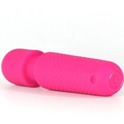 YOUR MAGIC MASSEUR & VIBRATEUR RECHARGEABLE 10 VIBRATIONS BAGUETTE DOTS ROSE