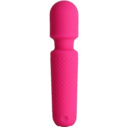 YOUR MAGIC MASSEUR & VIBRATEUR RECHARGEABLE 10 VIBRATIONS BAGUETTE DOTS ROSE