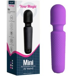 YOUR MAGIC MASSEUR & VIBRATEUR RECHARGEABLE 10 VIBRATIONS BAGUETTE DOTS VIOLET