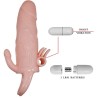 BAILE - COUVRE-PÉNIS BRAVE MAN AVEC CHAIR DE STIMULATION CLIT ET ANAL 16.5 CM