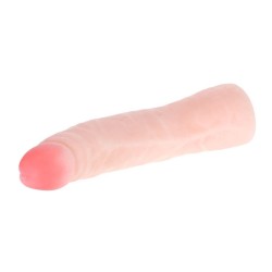 GODE EN SILICONE RÉALISTE AU TOUCHER DE LA PEAU 19 CM
