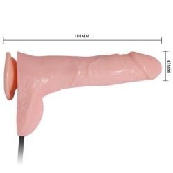 GODE RÉALISTE GONFLABLE AVEC VENTOUSE 15 CM