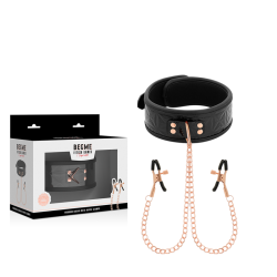 BLACK EDITION COLLIER BEGME BLACK EDITION AVEC PINCES À TÉTONS