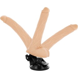 GODE VIBRANT ARTICULABLE TÉLÉCOMMANDE NATUREL 18.5 CM -O- 4 CM